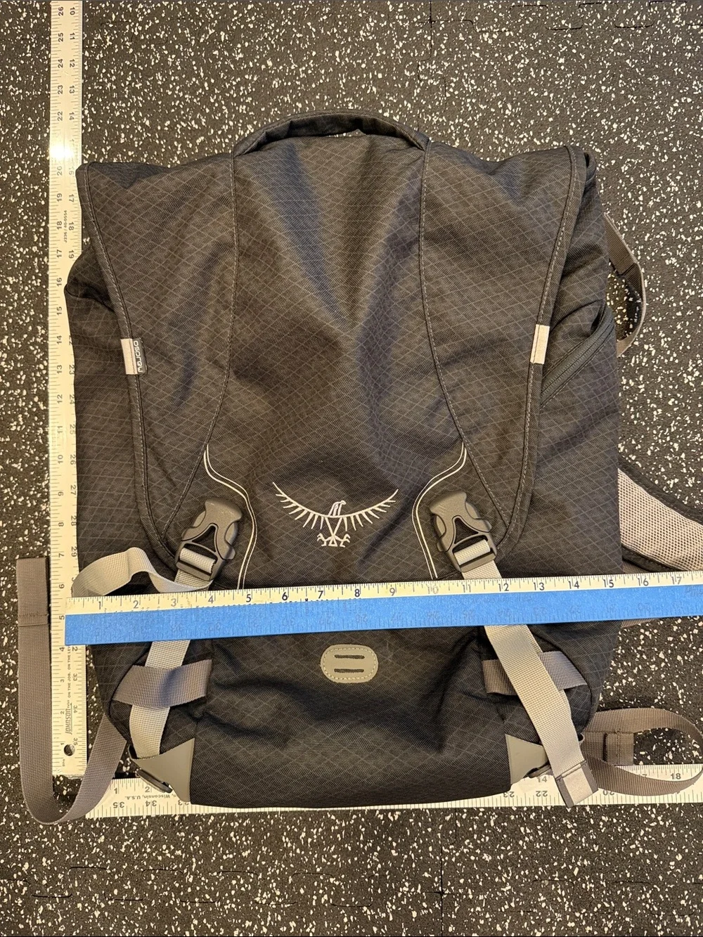 Men's Unisex Black Daypack Backpack Osprey Flap Jack Flapjack Pack School